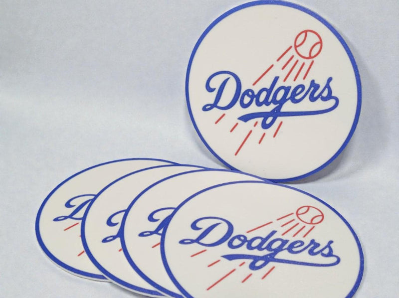 3D Printed MLB Team Logo Coaster Set | Baseball Fan Gift
