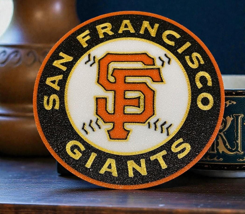 3D Printed MLB Team Logo Coaster Set | Baseball Fan Gift