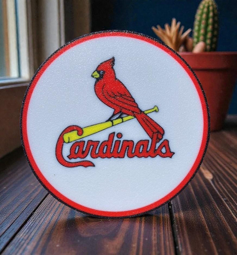 3D Printed MLB Team Logo Coaster Set | Baseball Fan Gift