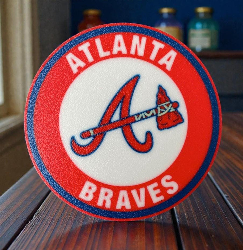 3D Printed MLB Team Logo Coaster Set | Baseball Fan Gift