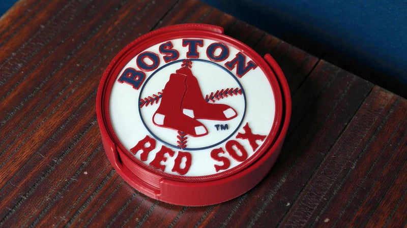 3D Printed MLB Team Logo Coaster Set | Baseball Fan Gift