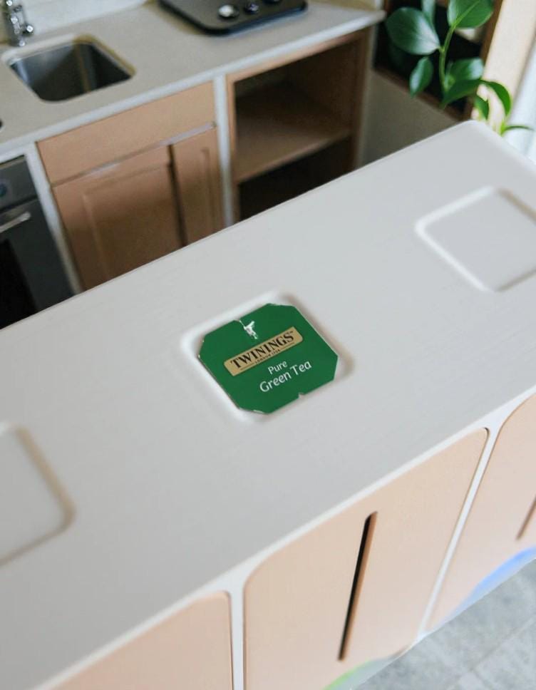 3D Printed Tea Bag Dispenser | Modular Countertop Organizer