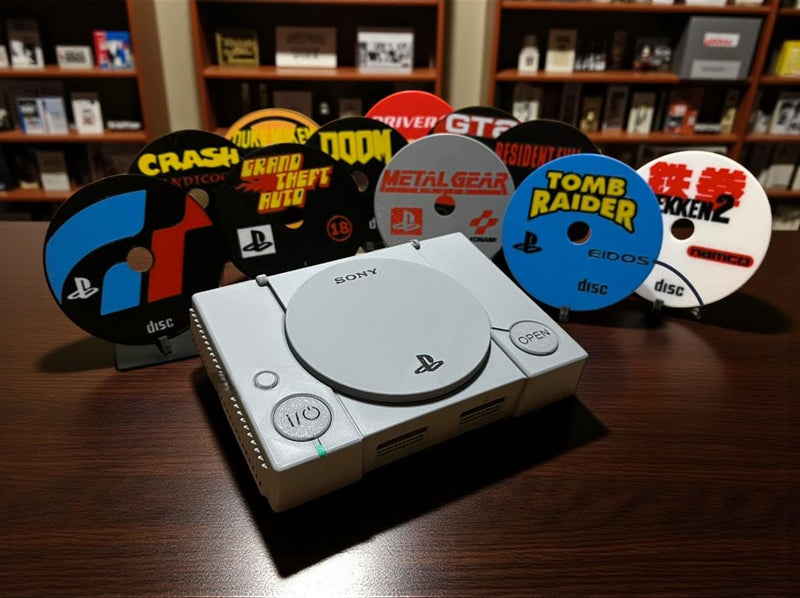 Ultimate PlayStation Console Coaster Collection (PS1, PS2, PS3, & PS4) | 3D Printed Gamer Decor