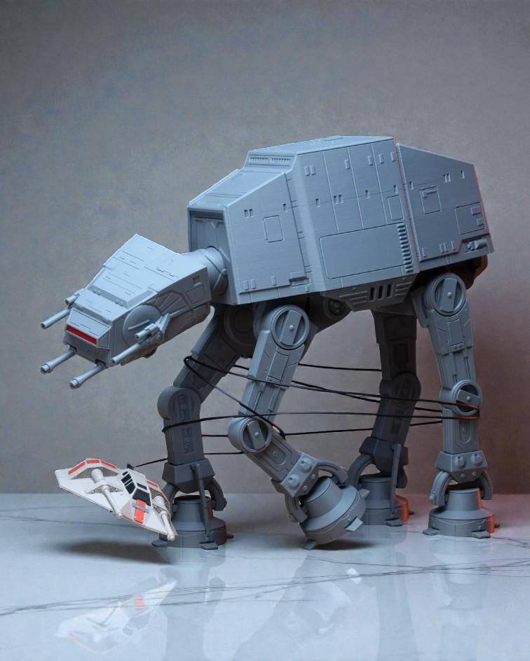 3D Printed Star Wars Display Models