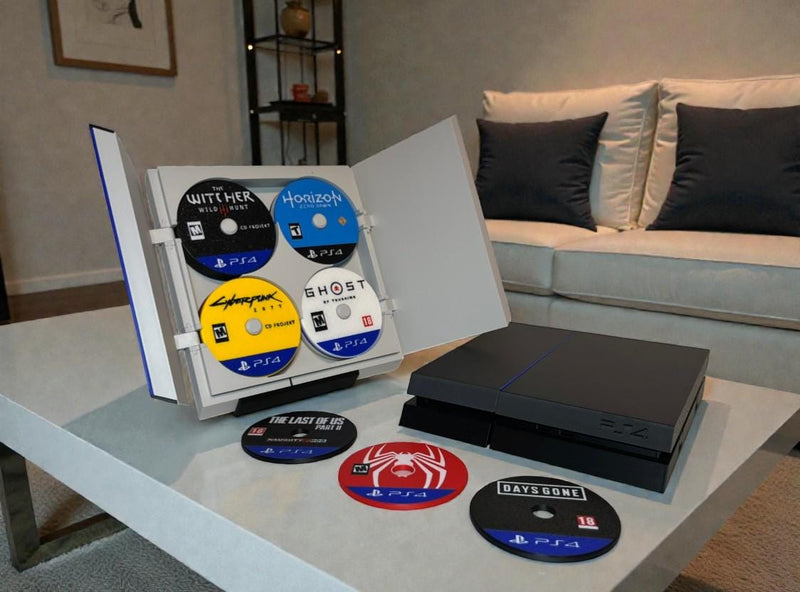 Ultimate PlayStation Console Coaster Collection (PS1, PS2, PS3, & PS4) | 3D Printed Gamer Decor