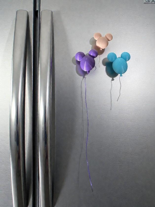 3D Printed Mouse Balloon Magnets | Park Inspired Decor