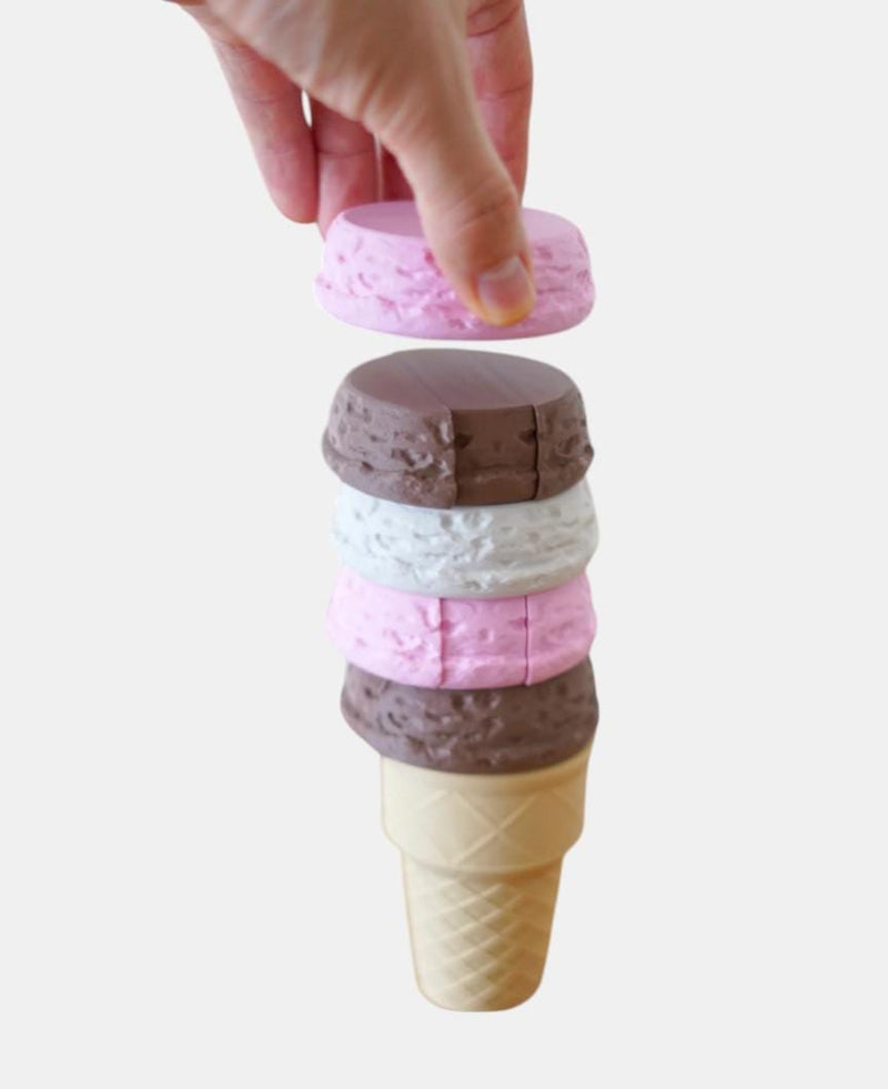 Scoopy Stacks Ice Cream Tumbling Tower Game | 3D Printed Family Fun