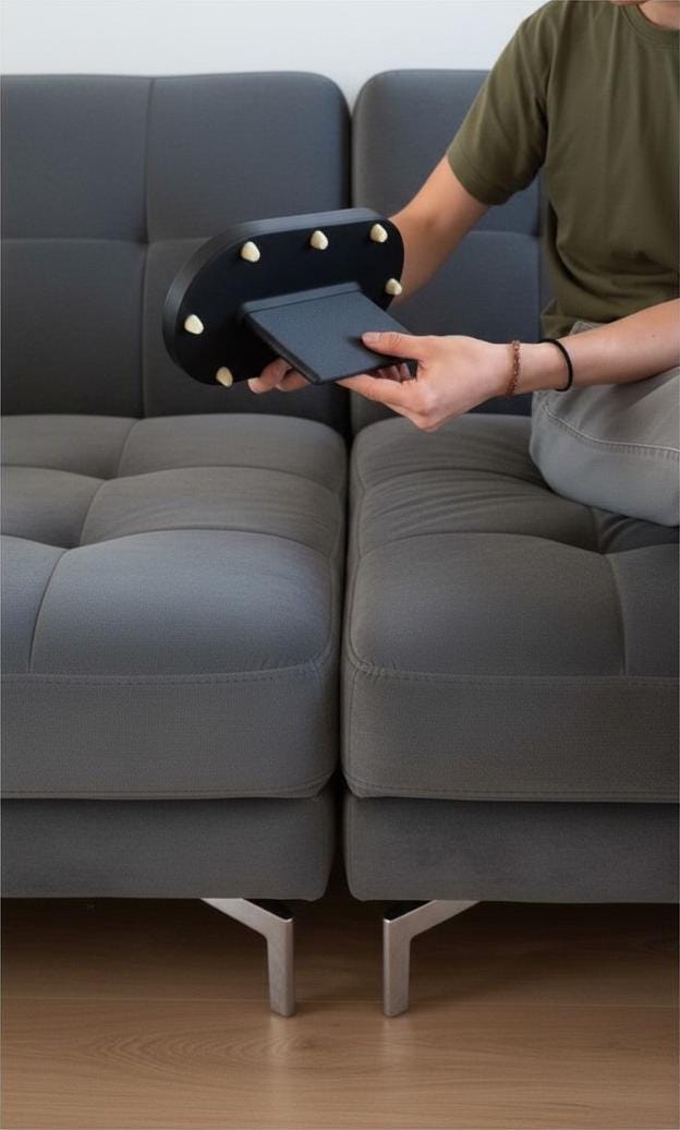 Sofa Hub Couch Organizer | 3D Printed Armrest Tray for Remote Controls, Phone, Drinks & Glasses