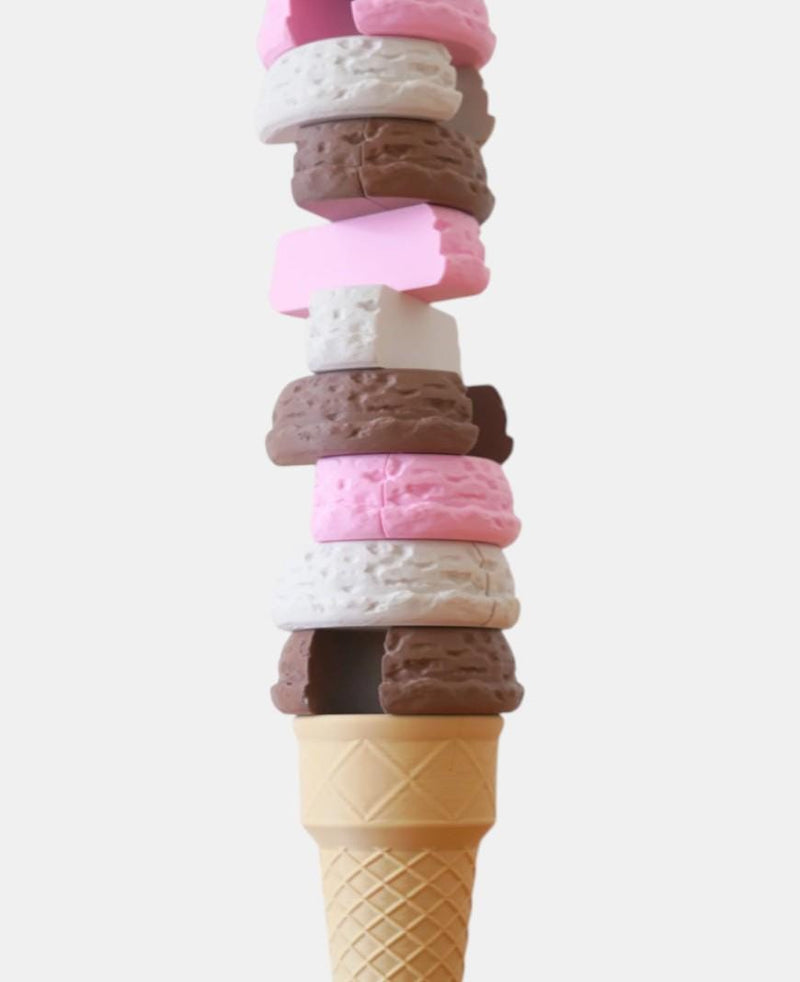 Scoopy Stacks Ice Cream Tumbling Tower Game | 3D Printed Family Fun