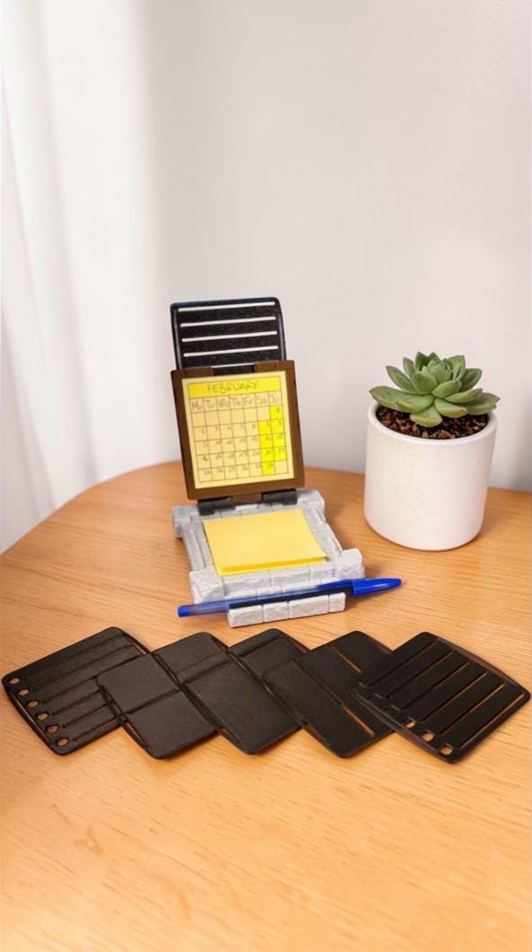 3D Printed Secret Note Holder | Door or Trapdoor Style Desk Organizer, Pen Holder, Stencils