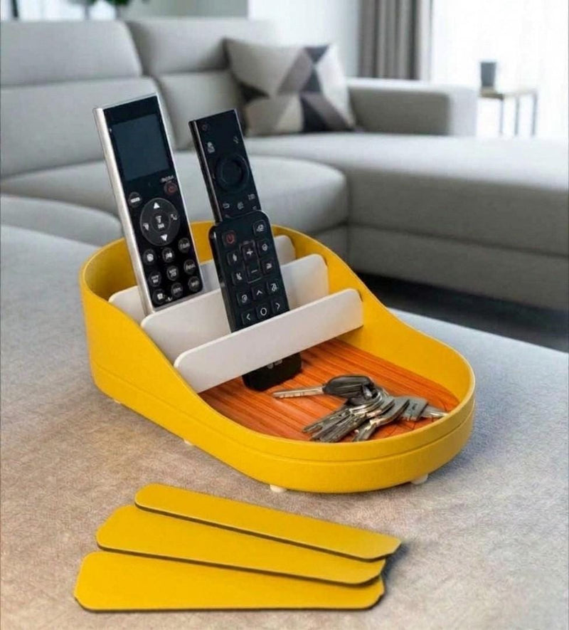 Sofa Hub Couch Organizer | 3D Printed Armrest Tray for Remote Controls, Phone, Drinks & Glasses
