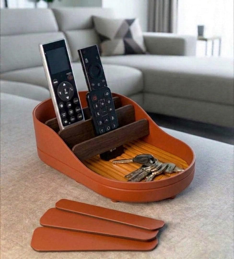 Sofa Hub Couch Organizer | 3D Printed Armrest Tray for Remote Controls, Phone, Drinks & Glasses