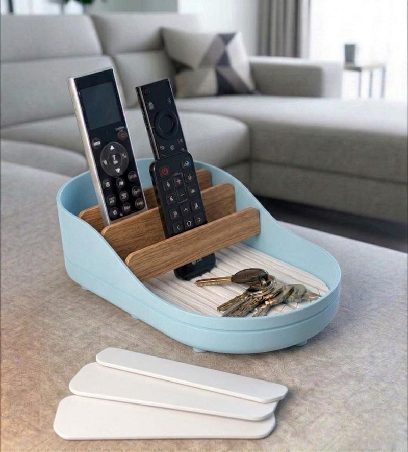 Sofa Hub Couch Organizer | 3D Printed Armrest Tray for Remote Controls, Phone, Drinks & Glasses