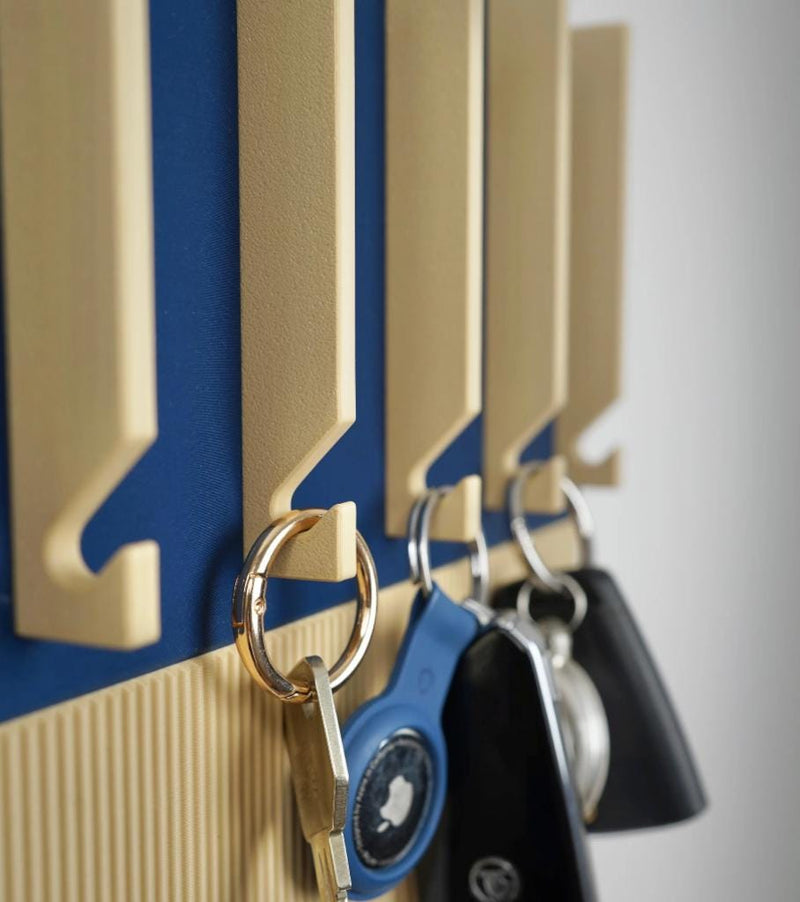 3D Printed Piano Key Wall Holder – Modern Entryway Organizer, Music Lover Gift