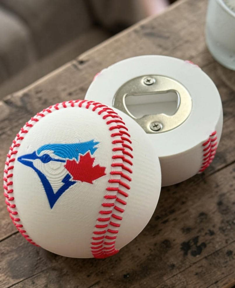 3D Printed Baseball Bottle Opener | Sports Fan Bar Decor