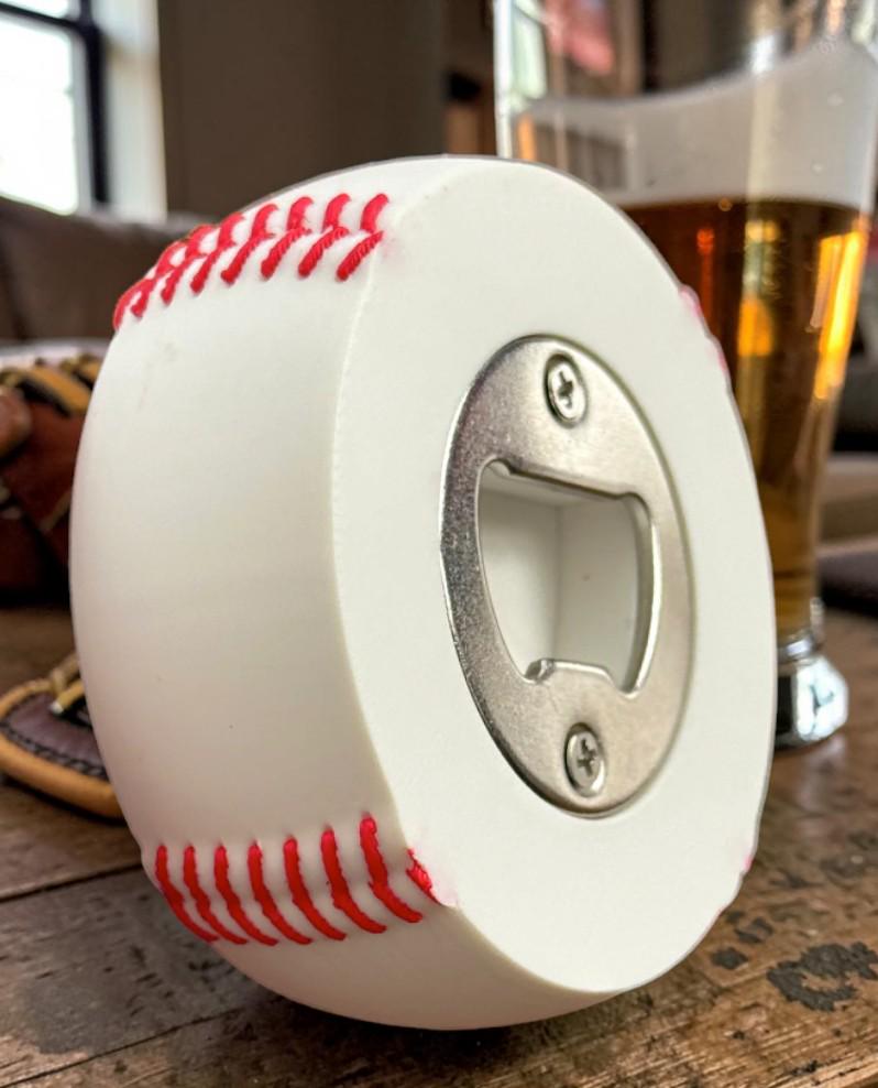 3D Printed Baseball Bottle Opener | Sports Fan Bar Decor