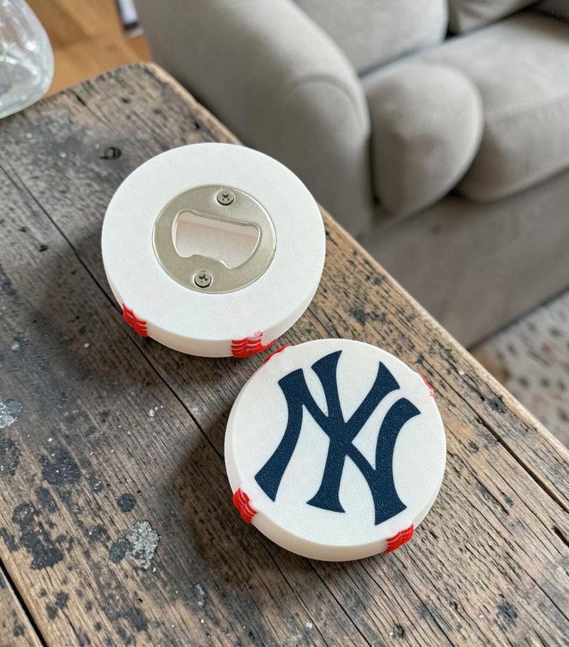 3D Printed Baseball Bottle Opener | Sports Fan Bar Decor