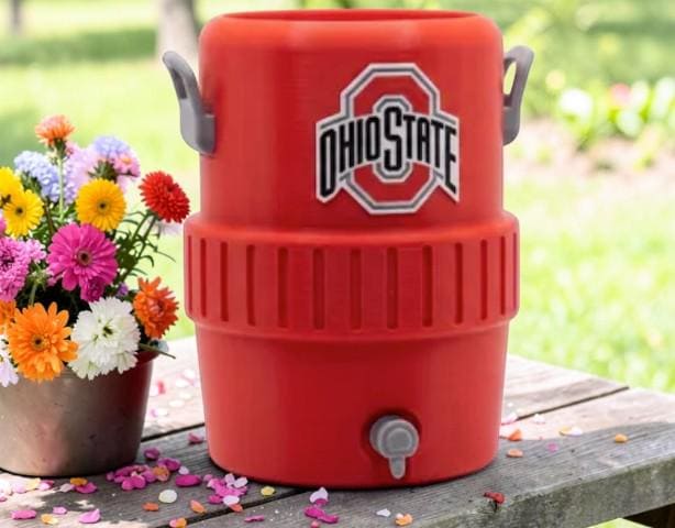 3D Printed College Igloo Cooler Koozie | 12oz Can Holder, Game Day Tailgate Accessory