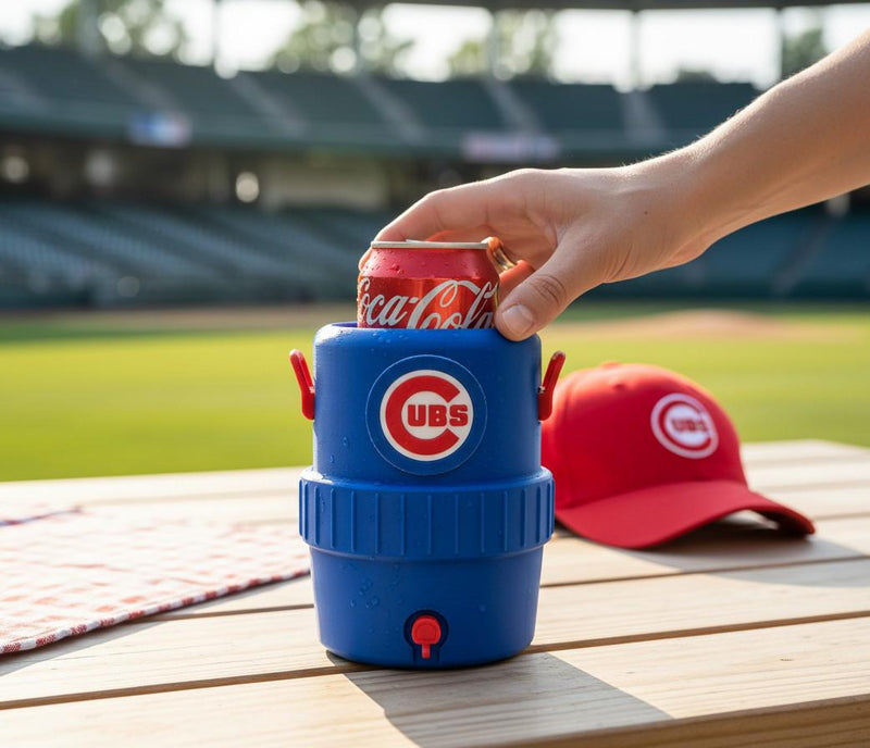 MLB Mini Igloo Cooler Koozie Bundle | 3D Printed Dugout-Style Can Holders | Mix Any Teams | 1-Pack to 30-Pack | Baseball Fan Gift