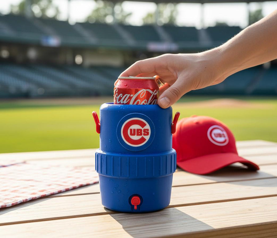 MLB Mini Igloo Cooler Koozie Bundle | 3D Printed Dugout-Style Can Holders | Mix Any Teams | 1-Pack to 30-Pack | Baseball Fan Gift