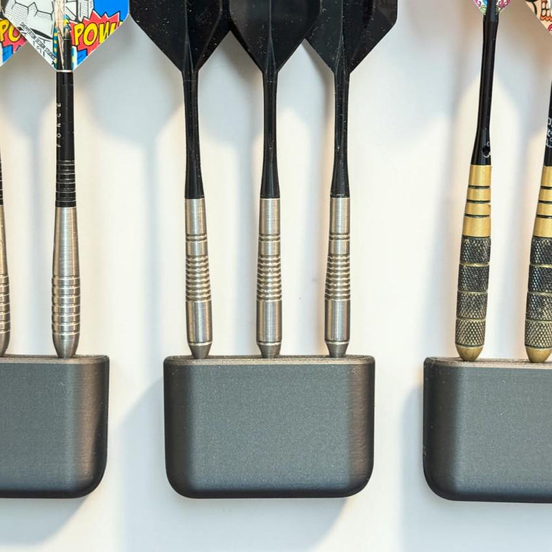 3D Printed Slim Dart Holder Stand | Custom Darts Storage Display | Wall-Safe Organizer | Gift for Dart Players | Minimal Modern Design
