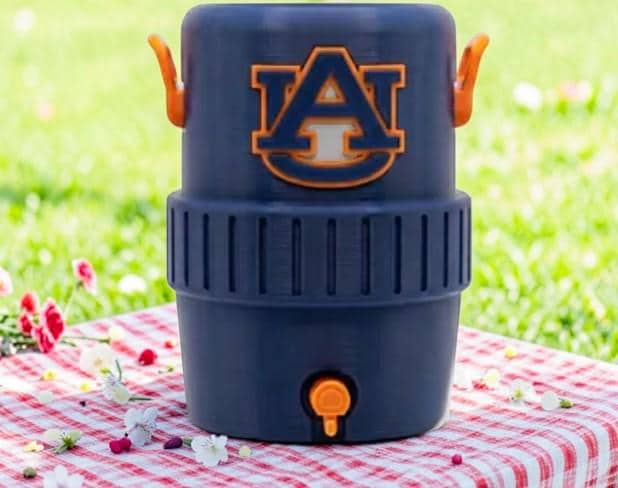 3D Printed College Igloo Cooler Koozie | 12oz Can Holder, Game Day Tailgate Accessory