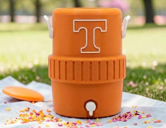 3D Printed College Igloo Cooler Koozie | 12oz Can Holder, Game Day Tailgate Accessory