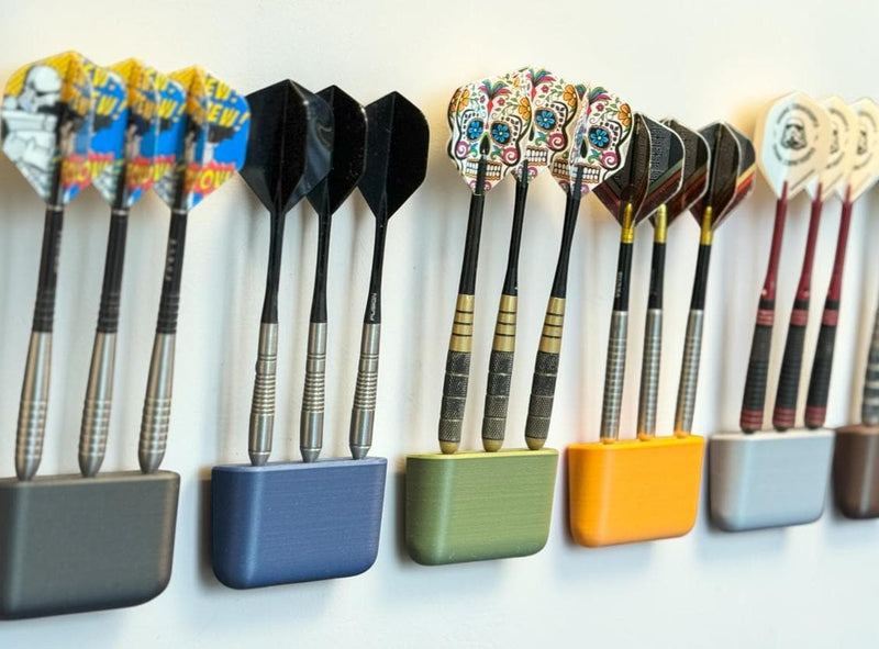 3D Printed Slim Dart Holder Stand | Custom Darts Storage Display | Wall-Safe Organizer | Gift for Dart Players | Minimal Modern Design