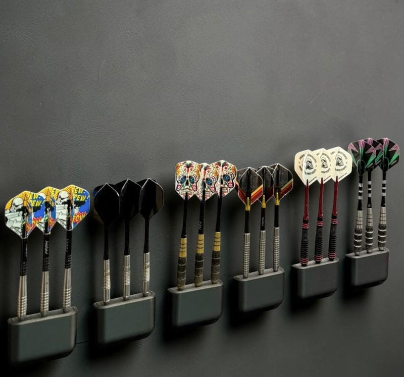 3D Printed Slim Dart Holder Stand | Custom Darts Storage Display | Wall-Safe Organizer | Gift for Dart Players | Minimal Modern Design